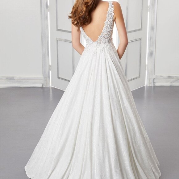 Size 16- Morilee Ivory Wedding Dress - Picture 2 of 5